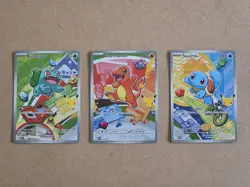 First Partner Pokemon Promo MEP 037 038 039 Charmander Squirtle Bulbasaur Kanto - Image 1