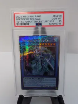 YU-GI-OH! RA03 EN260 "Nekroz of Brionac" PSA 10 - Image 1