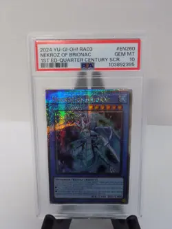 YU-GI-OH! RA03 EN260 "Nekroz of Brionac" PSA 10 - Image 5