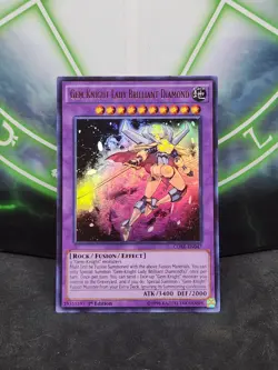 Yugioh Gem-Knight Lady Brilliant Diamond CORE-EN047 Ultra Rare 1st Edition NM - Image 1