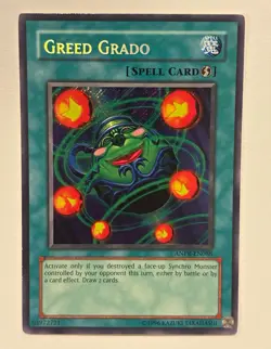 Yu-Gi-Oh! Greed Grado ANPR-EN088 Ancient Prophecy Secret Rare Foil Unlimited - Image 1