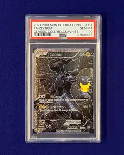 PSA 10 Zekrom #114 Celebrations 2021 Pokemon GEM MINT - Image 1