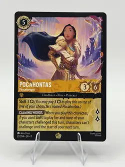 Pocahontas Peacekeeper legendary Willpower 22/204 Disney Lorcana Rare NM - Image 1