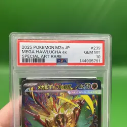 PSA 10 Mega Hawlucha ex SAR 239/193 MEGA Dream ex M2a Pokemon Card Japanese 2025 - Image 3