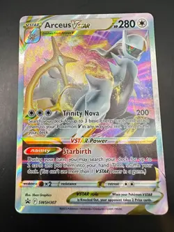 Arceus VSTAR SWSH307 Sword & Shield Ultra Rare Promo Pokemon Card - Image 1