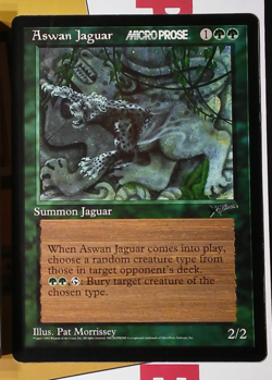 Magic The Gathering MTG ASWAN JAGUAR Promo 6x9 Oversize Jumbo Card - Image 1