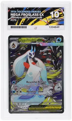 ACE 10 Mega Frosslass EX 275/217 Ascended Heroes SIR Pokemon Card - Gem Mint - Image 1
