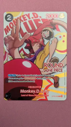 Monkey D. Luffy (ENGLISH) - One Piece x Round 1 Promo Card - Image 1