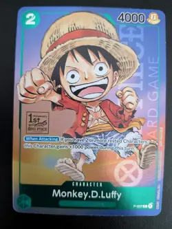Monkey.D.Luffy (037) (1st Anniversary Tournament) Foil PR One Piece Promotion Ca - Image 1
