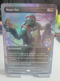 Waste Not (Borderless) Commander: Teenage Mutant Ninja Turtles Foil #132 - Image 1