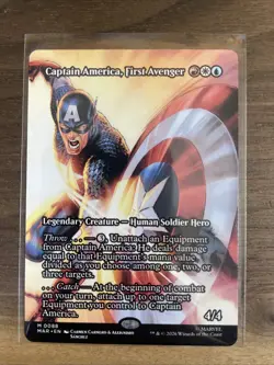 MTG Marvel Super Heroes -Captain America, First Avenger Mythic Non Foil Full Art - Image 1