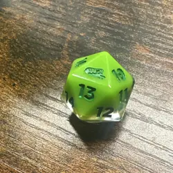 Sirius Dice TMNT MTG D20-Mutagen-1 pk( 2 acrylic sheets) - Image 2