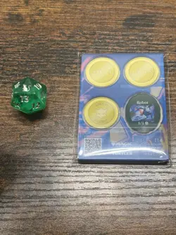 Sirius Dice TMNT MTG D20-Rat-1 pk( 2 acrylic tkn sheets) - Image 1