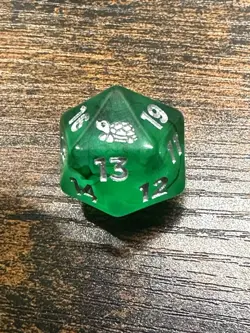 Sirius Dice TMNT MTG D20-Turtle-1 pk( 2 acrylic tkn sheets) - Image 2