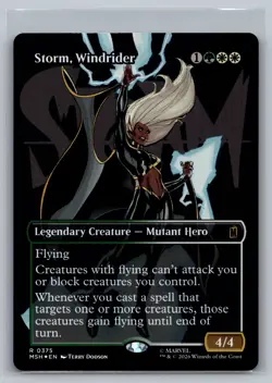Storm, Windrider (Borderless) Foil R Marvel Super Heroes 375 NM - Image 1