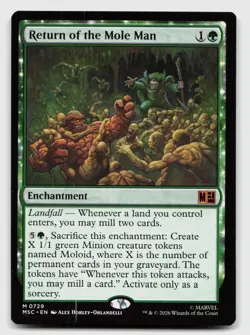 Return of the Mole Man 729 Commander: Marvel Super Heroes MTG NM - Image 1