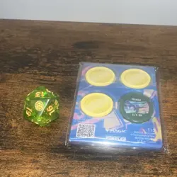 Sirius Dice TMNT MTG D20 Dice-Hero’s in a Half Shell-1 pk( 2 acrylic tkn sheets) - Image 1
