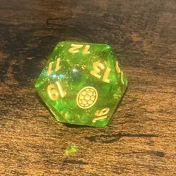 Sirius Dice TMNT MTG D20 Dice-Hero’s in a Half Shell-1 pk( 2 acrylic tkn sheets) - Image 2