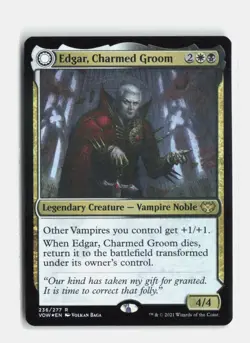 Edgar, Charmed Groom 236 Foil Innistrad: Crimson Vow MTG NM - Image 1