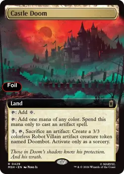 Foil Castle Doom (Extended Art) - 429 - NM - Marvel Super Heroes - Image 1