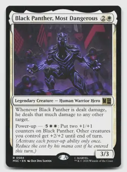 Black Panther, Most Dangerous 584 Commander: Marvel Super Heroes MTG NM - Image 1