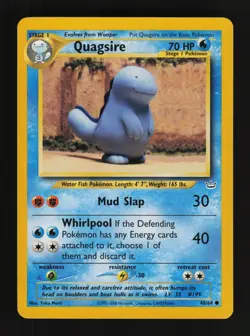Quagsire 48/64 Unlimited Yuka Morii Common Neo Revelation Pokemon Cards - Image 1