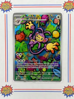 Ambipom Illustration Rare Phantasmal Flames Pokemon TCG 107/094 IR - Image 1