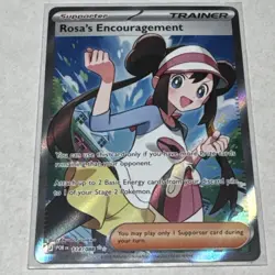 Pokemon TCG Rosa's Encouragement Full Art Holo 114/088 Eng - Image 3