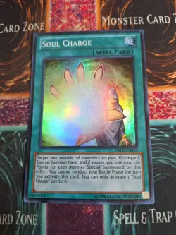 Yu-Gi-Oh! Soul Charge DRLG-EN014 Super Rare 1st Edition Near Mint - Image 1