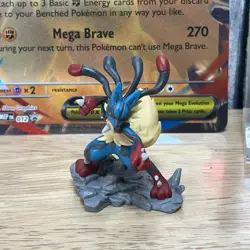 Pokemon Mega Lucario Ex 012 Promo Big And Small And Figure Package - Image 2