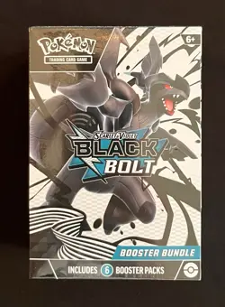 Pokemon TCG Scarlet & Violet Black Bolt Booster Bundle Box 6 Packs Zekrom 2025 - Image 1