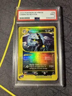 2003 Pokemon Skyridge Umbreon Reverse Holo #32 PSA 9 POP 132 - Image 1