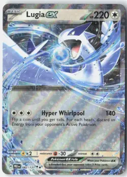 Lugia ex 082/131 Double Rare Prismatic Evolutions Pokemon Holo Near Mint - Image 1