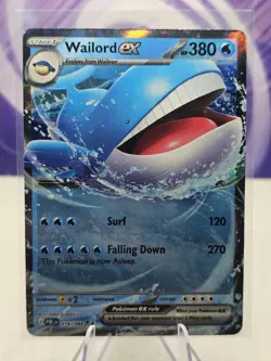 Wailord ex 016/084 Double Rare Holo Pokemon Pitch Black NM - Image 1