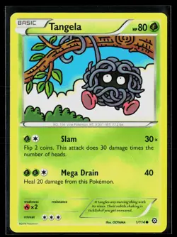 Tangela 1/114 Common Steam Siege Pokemon NM - Image 1