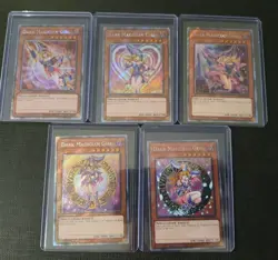 5 Dark Magician Girl Set Platinum Secret Alt Art NM YuGiOh TCG - Image 1