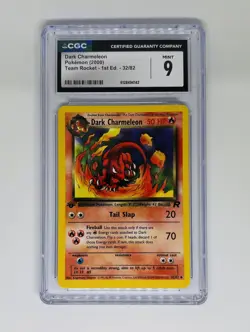 2000 Pokemon Team Rocket 1st Edition Dark Charmeleon 32/82 CGC 9 MINT - Image 1