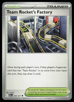 Team Rocket's Factory 203/217 Uncommon Ascended Heroes Pokemon Near Mint - Image 1
