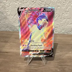 The Pokemon Company Hisuian Typhlosion V 169/189 Full Art Holo UR ENG 210HP - Image 1