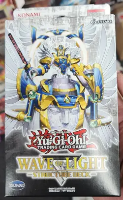 YUGIOH 1ST ED WAVE OF LIGHT STRUCTURE DECK FACTORY SEALED NEW - Image 1