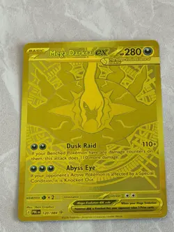 Mega Darkrai ex 120/084 (Gold) CLEAN | Pokemon TCG Mega Evolutions Pitch Black - Image 3