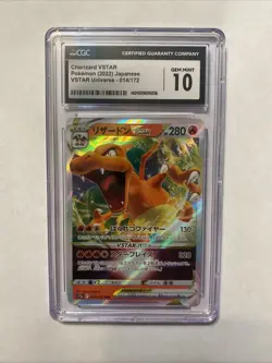 CGC 10 Gem Mint Pokemon Japanese Charizard Vstar 014/172 Holo Vstar Universe - Image 1
