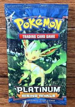 Vintage Pokemon Platinum Rising Rivals Sealed Booster Pack - Image 1