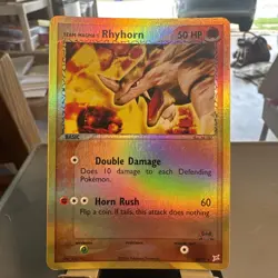Team Magma's Rhyhorn 38/95 Team Magma vs Team Aqua Reverse Holo - Image 1