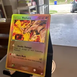 Team Magma's Rhyhorn 38/95 Team Magma vs Team Aqua Reverse Holo - Image 3