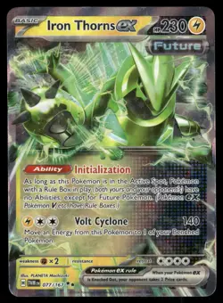 Iron Thorns ex 077/167 Double Rare Twilight Masquerade Pokemon Holo Near Mint - Image 1