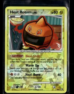 2009 Pokemon Platinum Rising Rivals Heat Rotom Sub set #RT3 - Image 1