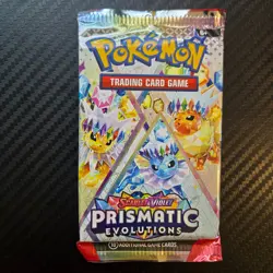 Pokemon Prismatic Evolutions Booster Pack Factory Sealed Random Art Unweighed - Image 1