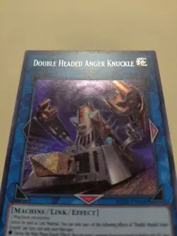 Double Headed Anger Knuckle BLHR-EN048 Secret Rare 1st Ed LP - Image 2