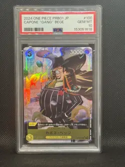 Capone Gang Bege OP04-100 PSA 10 Gem PRB01 Premium ONE PIECE Low Pop - Image 1